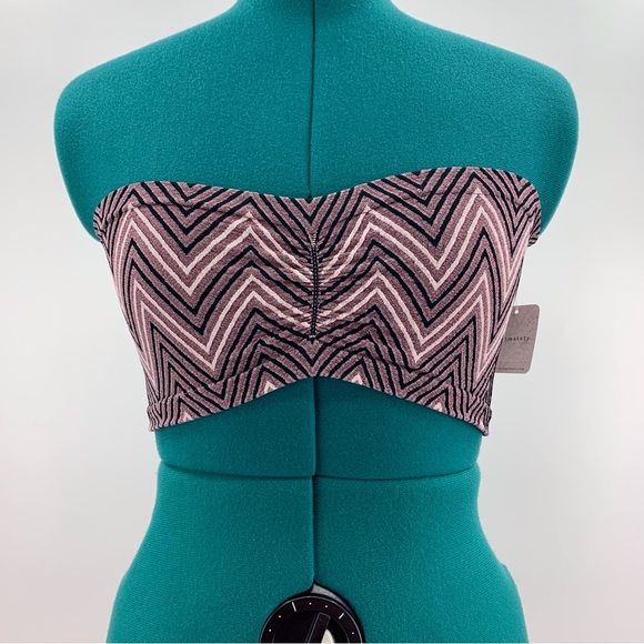 Free People Intimately NWT Lilac Combo Desert Days Seamless Bandeau Bra, XS/S - Picture 3 of 16